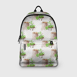 Рюкзак Зеленый чай паттерн, цвет: 3D-принт — фото 2