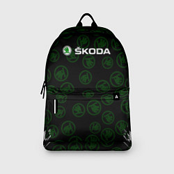 Рюкзак Skoda паттерн логотипов, цвет: 3D-принт — фото 2