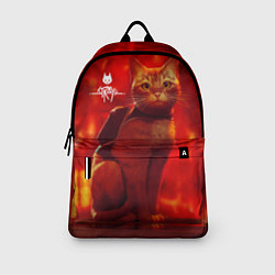 Рюкзак The Stray Кот-бродяга в огненных тонах, цвет: 3D-принт — фото 2