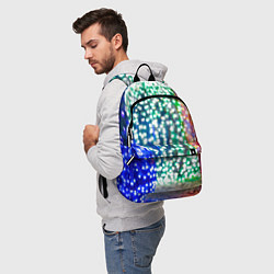 Рюкзак Новогодняя инсталляция - Шары, цвет: 3D-принт — фото 2