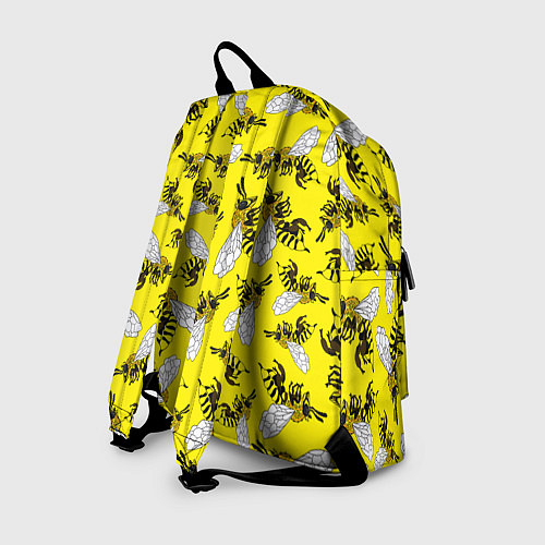 Рюкзак Пчелы на желтом / 3D-принт – фото 2