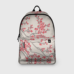 Рюкзак Красные цветы на ветках, цвет: 3D-принт — фото 2