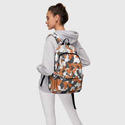 Рюкзак Orange Camo, цвет: 3D-принт — фото 2