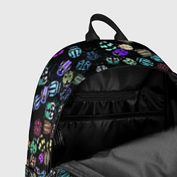 Рюкзак Неоновые жуки, цвет: 3D-принт — фото 2