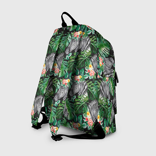 Рюкзак Зебра и листья / 3D-принт – фото 2