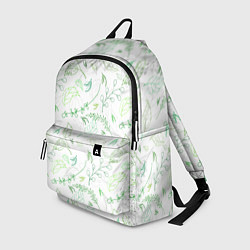 Рюкзак Хаос из зелёных веток и листьев, цвет: 3D-принт