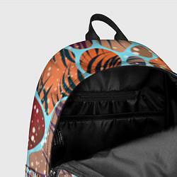 Рюкзак Разноцветные камушки, цветной песок, пальмовые лис, цвет: 3D-принт — фото 2