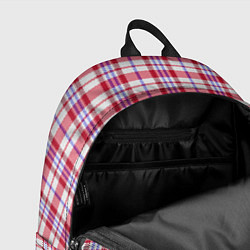 Рюкзак Клетчатая сумка челночника паттерн Дань 90-ым, цвет: 3D-принт — фото 2