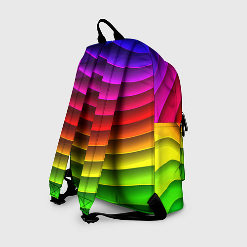 Рюкзак Color line neon pattern Abstraction Summer 2023 / 3D-принт – фото 2