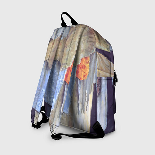 Рюкзак Разноцветные лоскуты ткани тряпка Rags hanging on / 3D-принт – фото 2