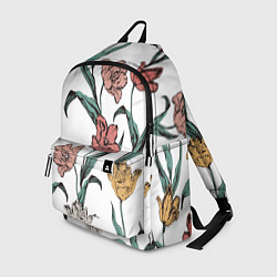 Рюкзак Цветы Разноцветные Тюльпаны, цвет: 3D-принт