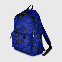 Рюкзак Синие треугольники-геометрический узор, цвет: 3D-принт