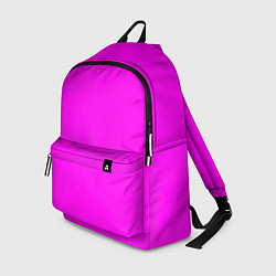Рюкзак Однотонный розовый неоновый Пион, цвет: 3D-принт