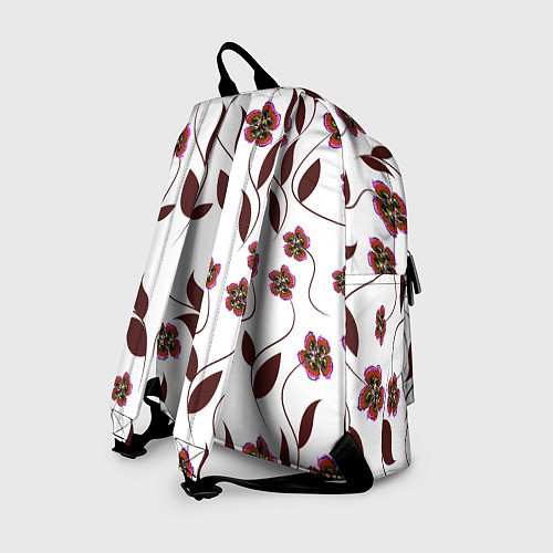 Рюкзак Розовые цветы вишни на светлом фоне / 3D-принт – фото 2