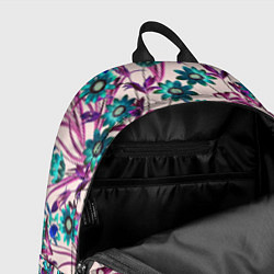 Рюкзак Цветы Летние Фиолетовые Рудбеки, цвет: 3D-принт — фото 2