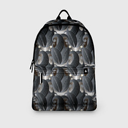 Рюкзак Стильные черные листья, цвет: 3D-принт — фото 2