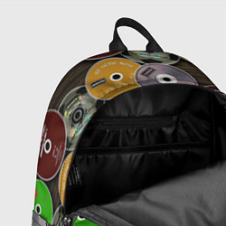 Рюкзак Диски группы OASIS, цвет: 3D-принт — фото 2