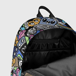 Рюкзак Милые и веселые монстры, цвет: 3D-принт — фото 2