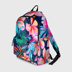 Рюкзак Яркие тропические цветы Лето, цвет: 3D-принт