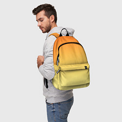 Рюкзак Оранжевый, желтый градиент, цвет: 3D-принт — фото 2