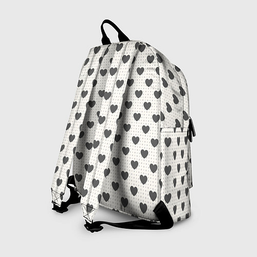 Рюкзак Темные сердечки / 3D-принт – фото 2
