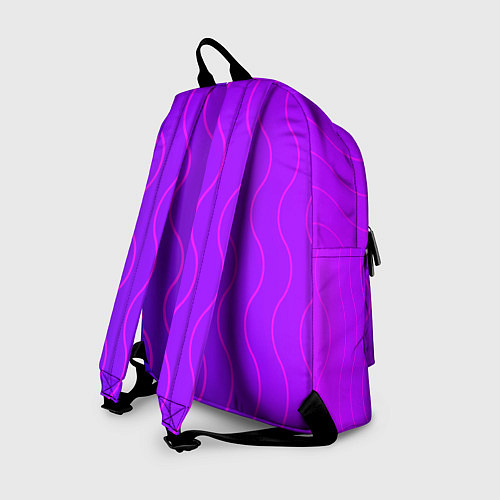 Рюкзак Фиолетовые линии / 3D-принт – фото 2