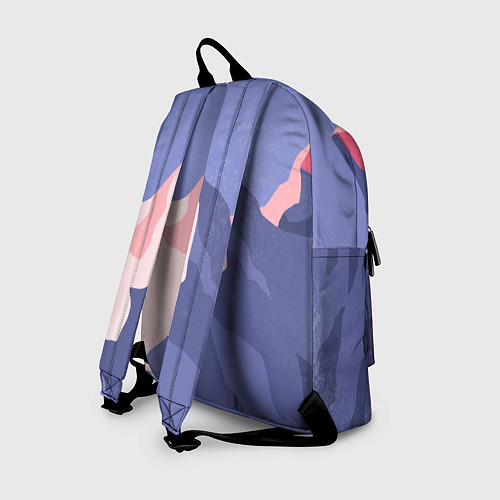 Рюкзак Пейзаж гор и леса в стиле ретро / 3D-принт – фото 2