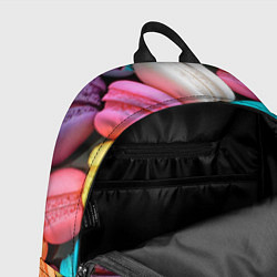 Рюкзак Цветные Макаруны, цвет: 3D-принт — фото 2