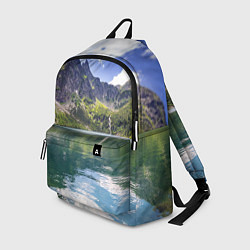 Рюкзак Прозрачное горное озеро, цвет: 3D-принт