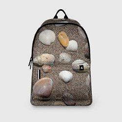 Рюкзак Композиция из ракушек на песке, цвет: 3D-принт — фото 2