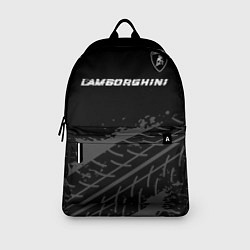 Рюкзак Lamborghini speed на темном фоне со следами шин: с, цвет: 3D-принт — фото 2