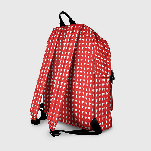 Рюкзак Красные сердечки паттерн / 3D-принт – фото 2