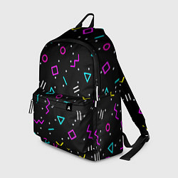 Рюкзак Colored neon geometric shapes, цвет: 3D-принт