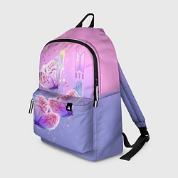 Рюкзак BTS красивые бабочки, цвет: 3D-принт