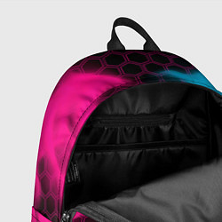Рюкзак Infiniti - neon gradient: символ, надпись, цвет: 3D-принт — фото 2