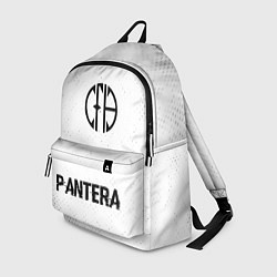 Рюкзак Pantera glitch на светлом фоне: символ, надпись, цвет: 3D-принт