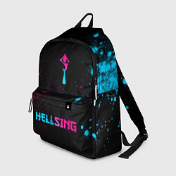 Рюкзак Hellsing - neon gradient: символ, надпись, цвет: 3D-принт