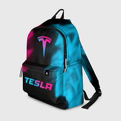 Рюкзак Tesla - neon gradient: символ, надпись, цвет: 3D-принт