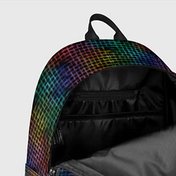 Рюкзак Неоновый сетчатый узор, цвет: 3D-принт — фото 2