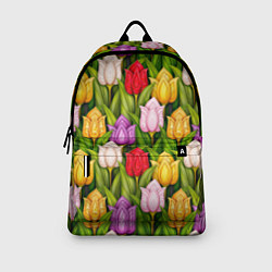 Рюкзак Объемные разноцветные тюльпаны, цвет: 3D-принт — фото 2