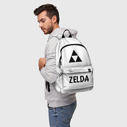 Рюкзак Zelda glitch на светлом фоне: символ, надпись, цвет: 3D-принт — фото 2