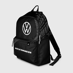 Рюкзак Volkswagen speed шины на темном: символ, надпись, цвет: 3D-принт