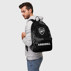 Рюкзак Arsenal sport на темном фоне: символ, надпись, цвет: 3D-принт — фото 2