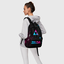 Рюкзак Zelda - neon gradient: символ, надпись, цвет: 3D-принт — фото 2