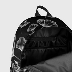 Рюкзак Графичные цветы на черном фоне, цвет: 3D-принт — фото 2