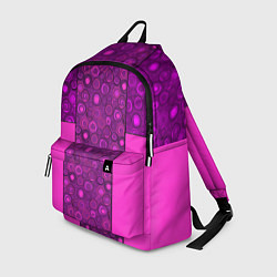 Рюкзак Розовый комбинированный неоновый узор, цвет: 3D-принт