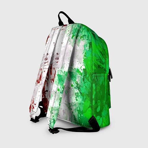 Рюкзак Флаг Италии - кляксы / 3D-принт – фото 2
