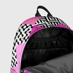 Рюкзак Розовые стрелки и паттерн, цвет: 3D-принт — фото 2