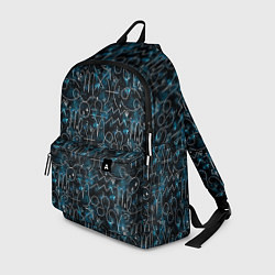 Рюкзак Знаки зодиака и звезды на сине- черном фоне, цвет: 3D-принт