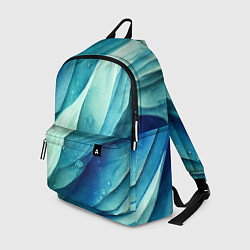 Рюкзак Акварельные синие узоры, цвет: 3D-принт